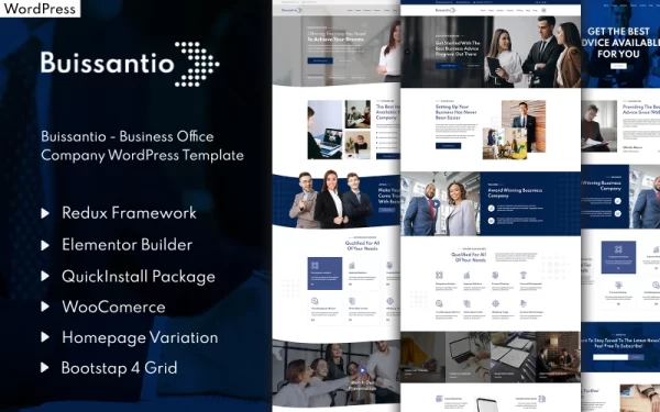 Buissantio Business Corporate WordPress Theme 1.0.0 GPL Theme