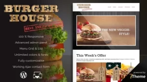 Burgerhouse – Fast Food Restaurant WordPress Theme 1.07 GPL Theme