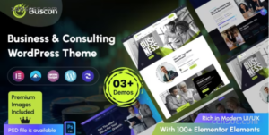 Buscon Consulting Business WordPress Theme 1.0.1 GPL Theme
