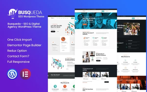 Busqueda SEO Digital Agency WordPress Theme 1.0.0 GPL Theme