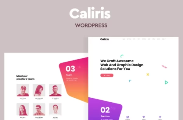 Caliris Responsive One Page WordPress Theme 1.5 GPL Theme