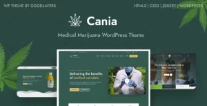 Cania Marijuana Medical WordPress 1.0.3 GPL Theme