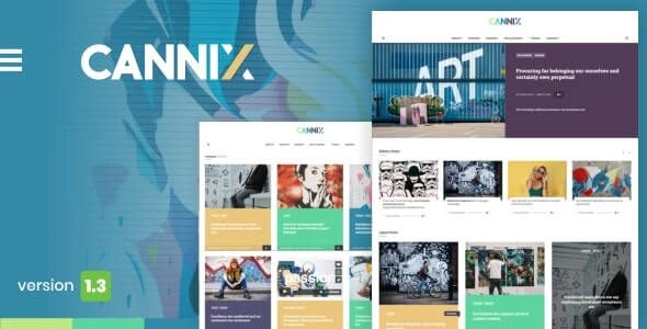 Cannix A Vibrant WordPress Theme for Creative Bloggers 1.3.2 GPL Theme