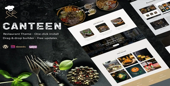 Canteen Restaurant WordPress Theme 1.0.6 GPL Theme