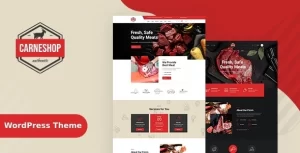 CarneShop Butcher Meat Shop WordPress Theme + RTL 2.2 GPL Theme