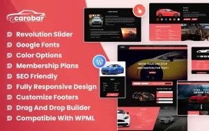 Carobar Car Dealer WordPress Theme 1.0.0 GPL Theme