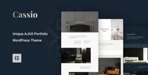 Cassio – AJAX Portfolio WordPress Theme 3.0.1 GPL Theme