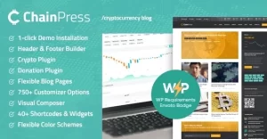 ChainPress | Financial WordPress Business Blog Theme 1.0.4 GPL Theme