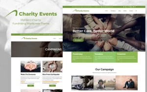 Charity Events Modern Charity / Fundraising WordPress Theme 1.1.4 GPL Theme