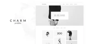 Charm Portfolio for Freelancers Agencies 1.1.2 GPL Theme