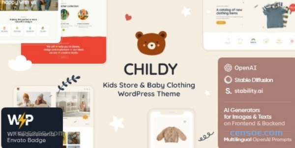 Childy — Kids Store Baby Clothing WordPress Theme 1.1.0 GPL Theme