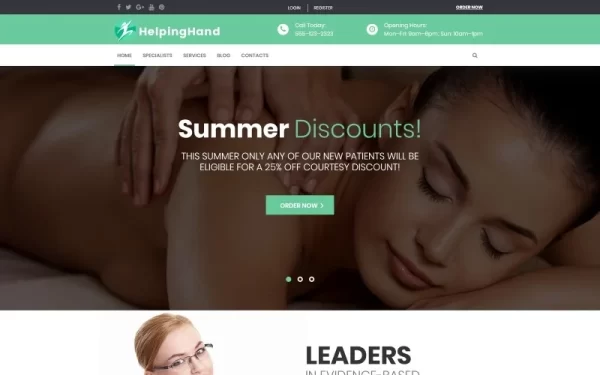Chiropractor Physical Rehabilitation WordPress Theme 1.0.0 GPL Theme