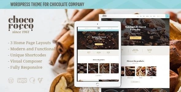 ChocoRocco | Chocolate Sweets Candy Store WordPress Theme 1.2.1 GPL Theme 1 ChocoRocco | Chocolate Sweets Candy Store WordPress Theme 1.2.1 GPL Theme