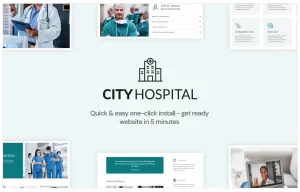 City Hospital Health Medical Elementor WordPress Theme 1.0.4 GPL Theme
