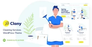 Clany Cleaning Services WordPress Theme 15.1 GPL Theme