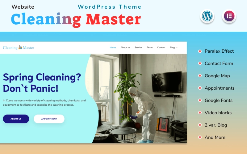 Cleaning Master Website With Blog Elementor WordPress Theme WordPress Theme 2.1 GPL Theme 1 Cleaning Master Website With Blog Elementor WordPress Theme WordPress Theme 2.1 GPL Theme