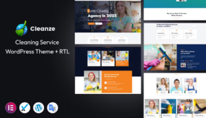 Cleanze Cleaning Service WordPress Theme 1.0.8 GPL Theme