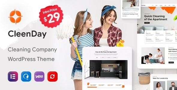 CleenDay Cleaning Company WordPress Theme 1.0.4 GPL Theme 1 CleenDay Cleaning Company WordPress Theme 1.0.4 GPL Theme