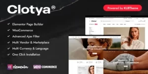 Clotya Fashion Store eCommerce Theme 1.2.6 GPL Theme