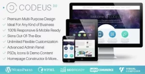 Codeus — Multi-Purpose Responsive WordPress Theme 3.4.0 GPL Theme