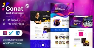 Conat | Event Conference WordPress Theme + RTL Ready 1.2 GPL Theme