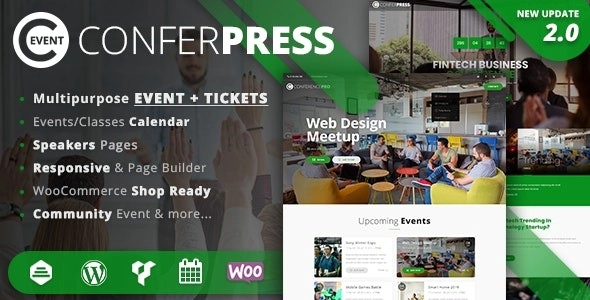 ConferPress Multipurpose Event Tickets WordPress Theme 2.8 GPL Theme 1 ConferPress Multipurpose Event Tickets WordPress Theme 2.8 GPL Theme