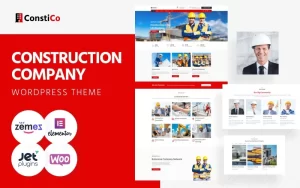 Constico Construction WordPress Elementor Theme WordPress Theme 1.0.4 GPL Theme
