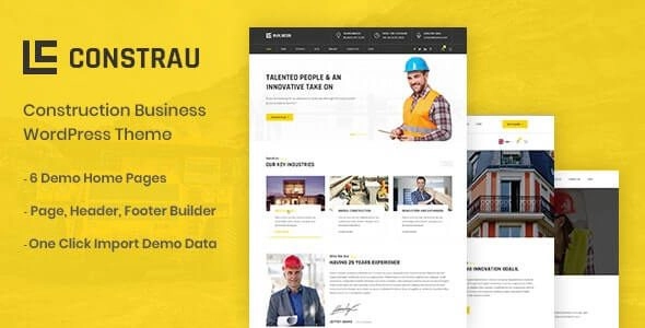 Constrau Construction Business WordPress Theme 1.2.4 GPL Theme 1 Constrau Construction Business WordPress Theme 1.2.4 GPL Theme