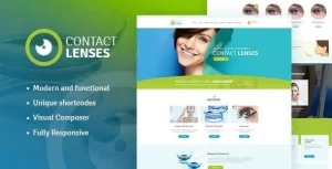Contact Lenses Store Vision Therapy Clinic Doctor WordPress Theme 1.2 GPL Theme