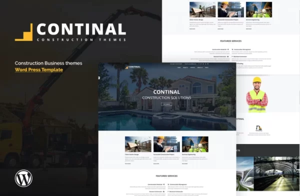 Continal Construction Business WordPress Theme 1.5.0 GPL Theme