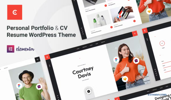 Courtney – Personal Portfolio WordPress Theme 1.2.2 GPL Theme