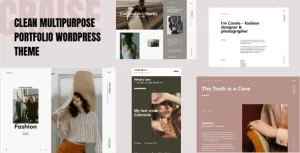 Craise Multi-Purpose WordPress Portfolio Theme 1.0.8 GPL Theme