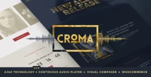 Croma Music WordPress Theme with Ajax and Continuous Playback 3.5.9 GPL Theme