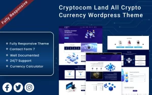 Cryptocom land All Crypto Currency WordPress Theme WordPress Theme 1.00 GPL Theme