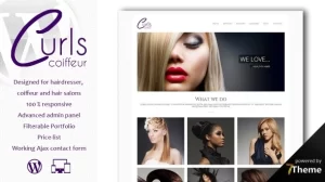 Curls -WordPress Hair Salon Theme 1.09 GPL Theme