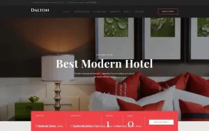 Dalton Modern Hotel Resort WordPress Theme 1.0.0 GPL Theme