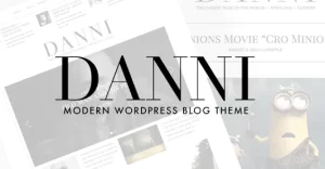 Danni — Minimalist WordPress Blog Theme 1.0.2 GPL Theme