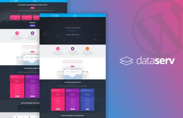 Dataserv Professional Hosting WordPress Theme 1.0.7 GPL Theme