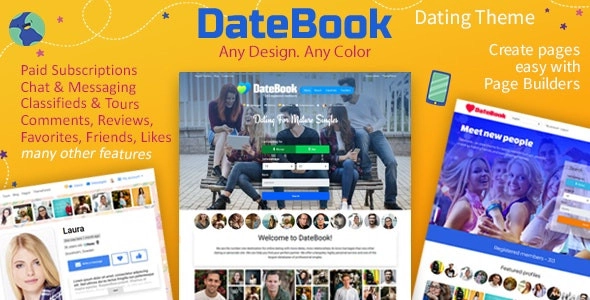 DateBook Dating WordPress Theme 4.7.3 GPL Theme 1 DateBook Dating WordPress Theme 4.7.3 GPL Theme