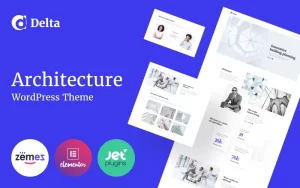 Delta Architecture Minimal WordPress Elementor Theme WordPress Theme 1.0.0 GPL Theme