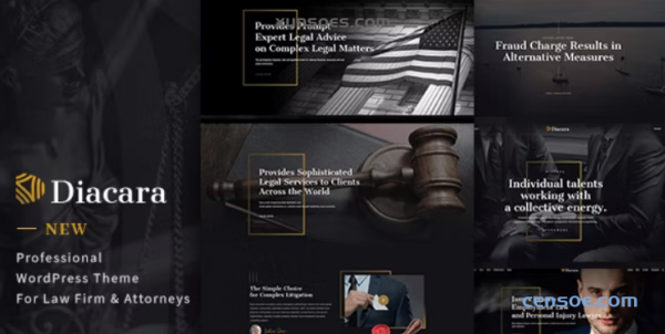 Diacara – WordPress Theme For Law Firm Attorneys 1.2.1 GPL Theme