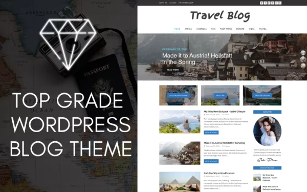 Diamond WordPress Travel Blog Theme WordPress Theme 1.1 GPL Theme