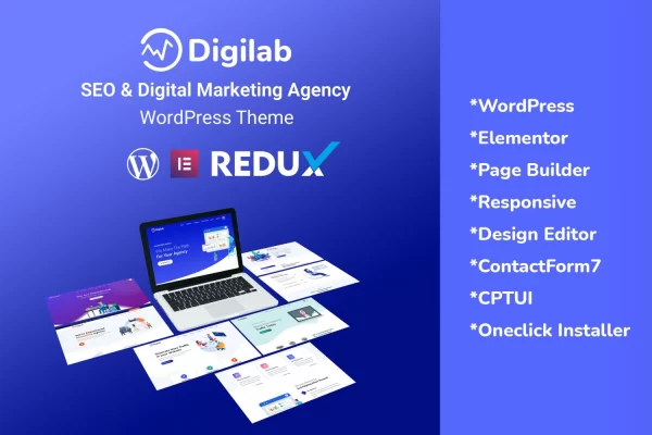 Digilab Digital Marketing Agency WordPress Theme 1.0.0 GPL Theme