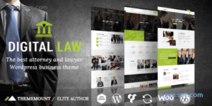 Digital Law | Attorney Legal Advisor WordPress Theme 12.8 GPL Theme
