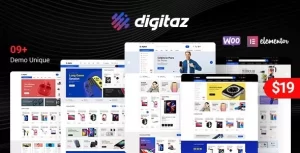 Digitaz Electronics Elementor WooCommerce Theme 1.1.8 GPL Theme
