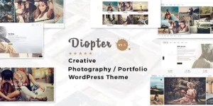 Diopter Creative Responsive Photography / Portfolio WordPress Theme 1.1 GPL Theme