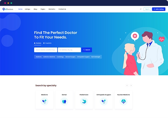 Directorist dDoctors Doctor and Hospital Directory Theme for WordPress 1.12 GPL Theme 1 Directorist dDoctors Doctor and Hospital Directory Theme for WordPress 1.12 GPL Theme