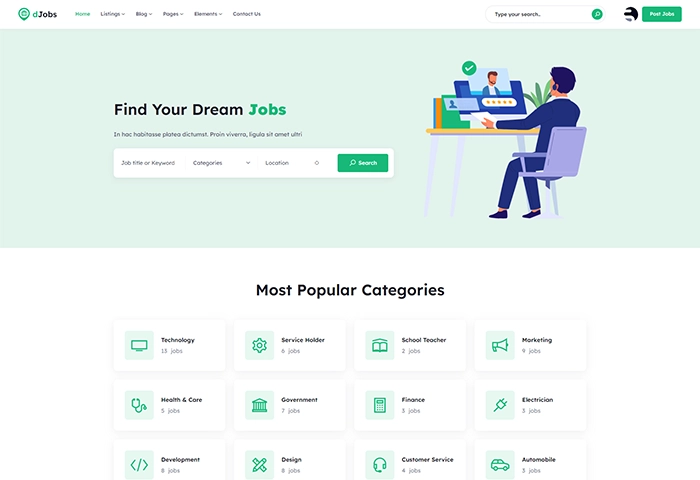 Directorist dJobs The Best Job Directory WordPress Theme 1.0 GPL Theme 1 Directorist dJobs The Best Job Directory WordPress Theme 1.0 GPL Theme