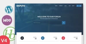 Disputo WordPress bbPress Forum Theme 4.3 GPL Theme