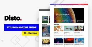 Disto WordPress Blog Magazine Theme 1.8 GPL Theme